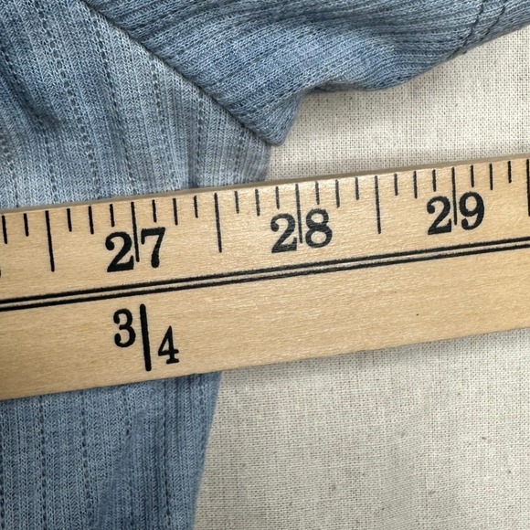 Lane Bryant Off the Shoulder Tie Front Blouse size 26/28‎ Blue/Gray - Picture 5 of 6